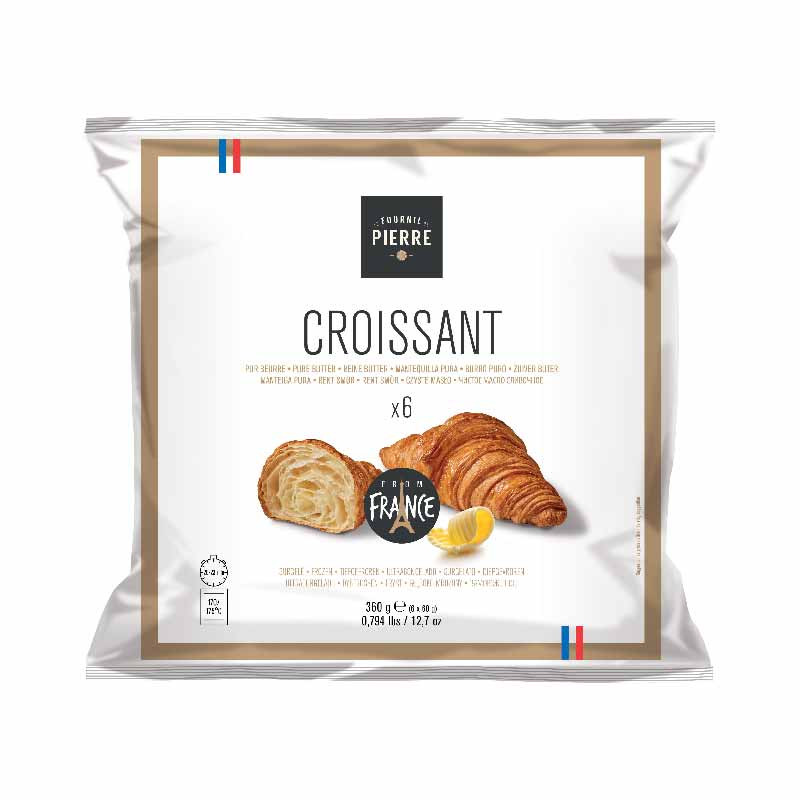 Croissant Fine Butter Individual Bags (60g)6 - Bridor Croissant Fine Butter Individual Bags (60g)6 - Bridor