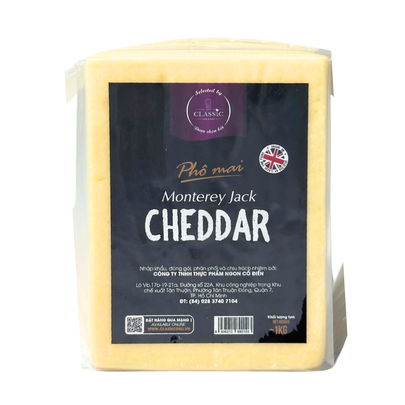 White Mild Cheddar Monterey Jack (1Kg) - Coombe Castle - Ctr White Mild Cheddar Monterey Jack (1Kg) - Coombe Castle - Ctr