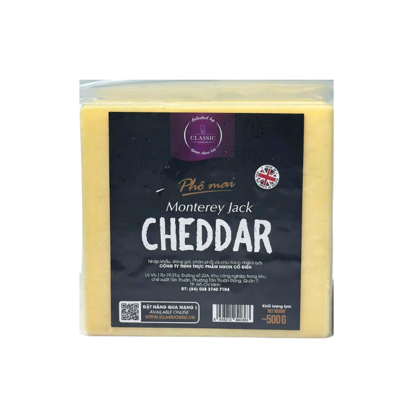 White Mild Cheddar Monterey Jack (500G) - Coombe Castle - Ctr White Mild Cheddar Monterey Jack (500G) - Coombe Castle - Ctr