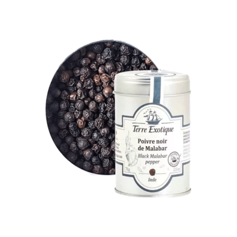 Black Malabar Pepper (70G) - Terre Exotique