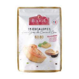 Duck Foie Gras Sliced 60/80 Prestige Frz (~1Kg) - Rougié