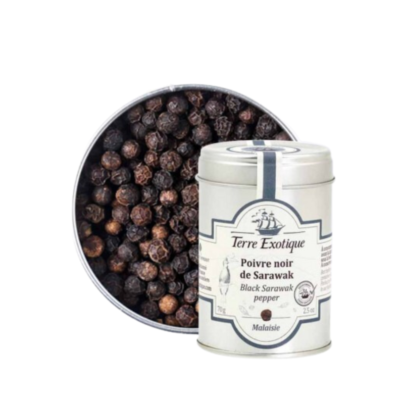 Black Sarawak Pepper (70G) - Terre Exotique