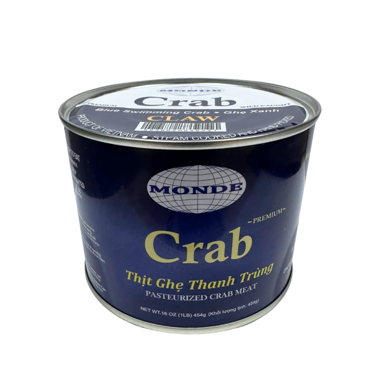 Đồ hộp thịt ghẹ thanh trùng - claw meat crab 454gr