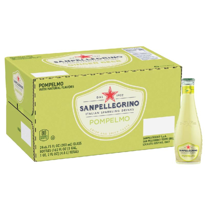 Nước bưởi ép 200ml24-S.pellegrino-Pompelmo/Grapefruit