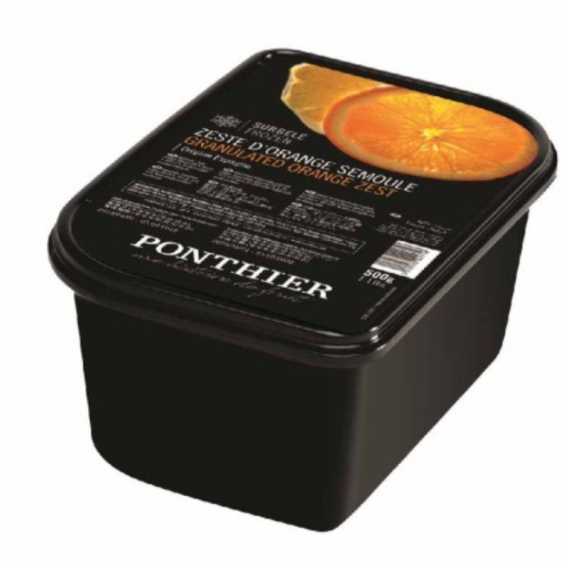 Granulated Orange Zest Frz Iqf (500g) - Ponthier