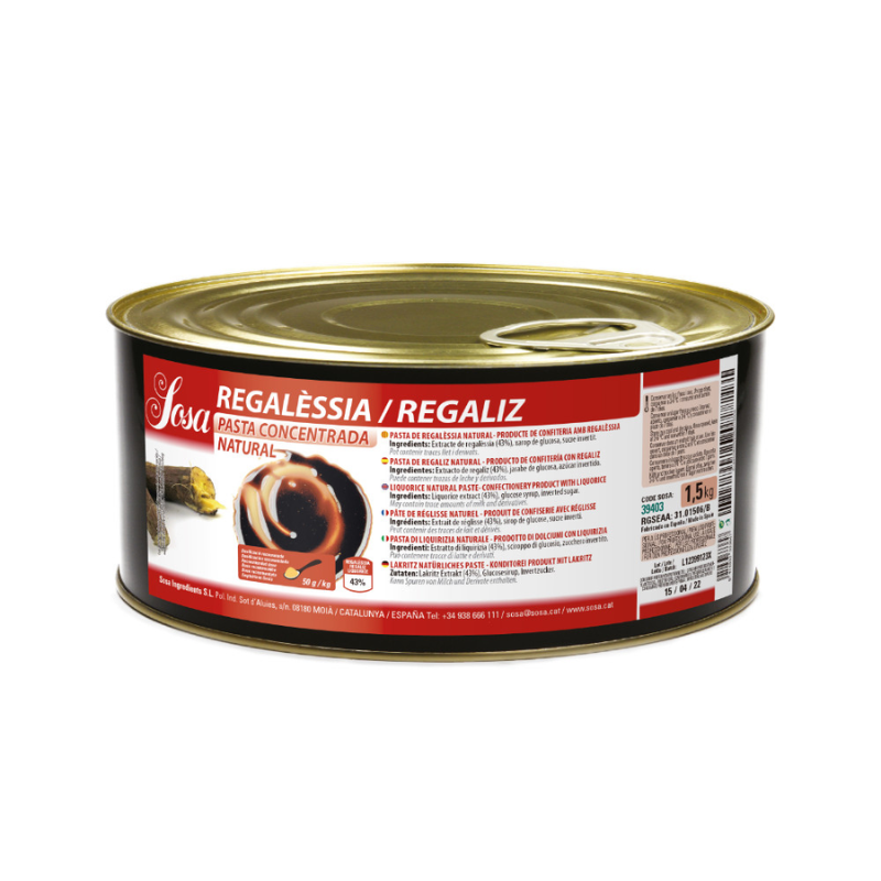 Regaliz Pasta Concentrada Natural (1.5 Kg)-Sosa