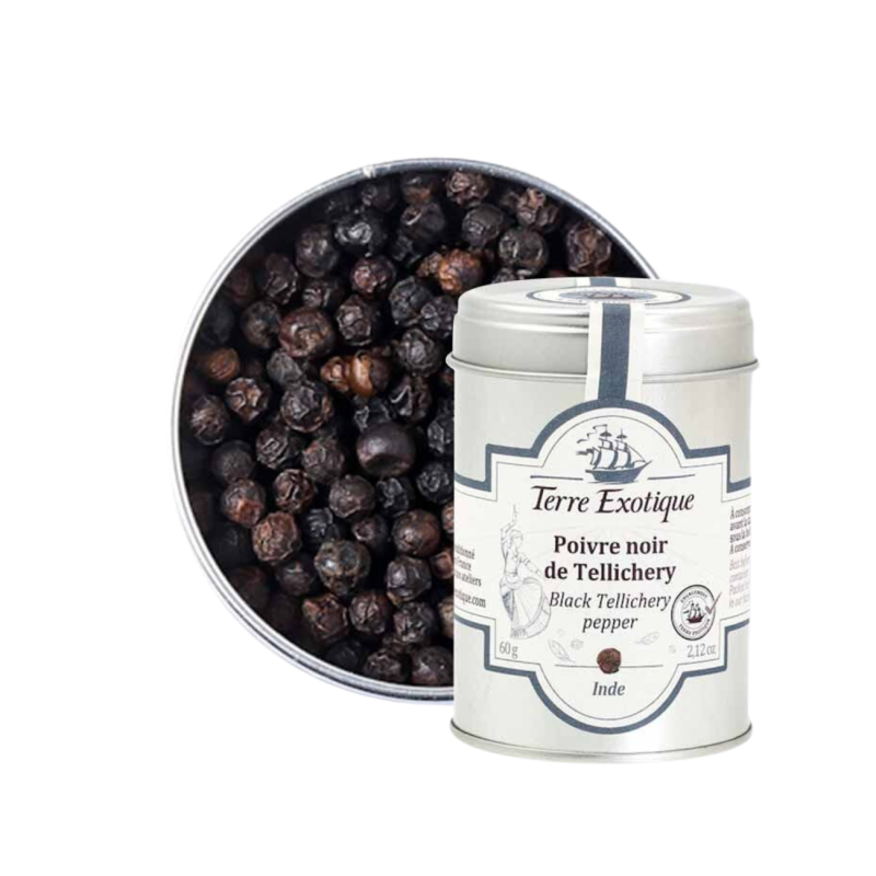 Black Tellichery Pepper (60G) - Terre Exotique