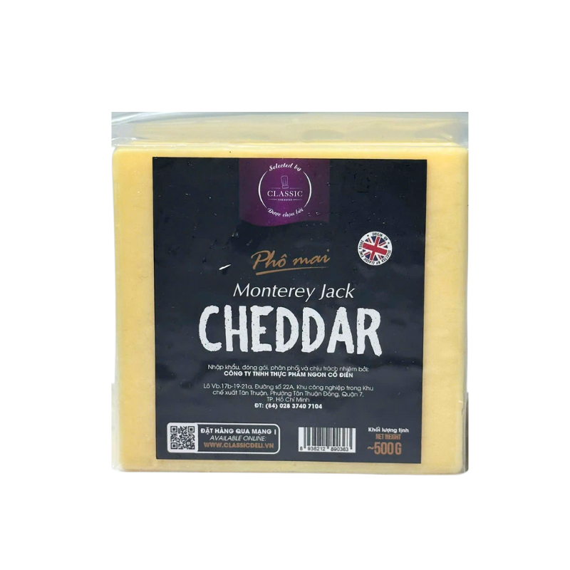 Phô mai White Mild Cheddar Monterey Jack (500G) - Coombe Castle - Ctr