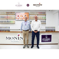 ✨PRESIDENT OF MONIN OFFICIAL VISIT TO CLASSIC FINE FOODS: A FLAVORFUL COLLABORATION✨

On September 17th, 2024, we were delighted to welcome Mr. Olivier Monin, President of Monin, to the head office of Classic Fine Foods Vietnam. This visit is a key milestone in the official partnership between MONIN and Classic Fine Foods, marking the start of our journey as the official distributor of Monin products in Vietnam.
Monin, a family company established in 1912, is a premium French brand renowned for creating innovative flavor solutions. With over 150 flavors across six ranges, including syrups, fruit mixes, and frappes, Monin is a trusted partner for hospitality professionals around the world, known for its commitment to quality, creativity, and sustainability.
Classic Fine Foods Vietnam, operating since 2005, is a leading distributor of high-quality food products, serving over 3,600 restaurants and hotels nationwide. With a diverse portfolio of over 3,000 premium products, Classic Fine Foods is dedicated to inspiring and empowering chefs across the country.
The collaboration between Monin—a globally trusted brand—and Classic Fine Foods, with its extensive experience in the F&B distribution sector, promises mutual success and exciting opportunities for both companies. Together, we aim to bring the best of Monin's flavor expertise to the Vietnamese market, helping to elevate the culinary landscape even further.
Stay tuned for more updates on this exciting partnership!✨
---------
Classic Fine Foods Vietnam - We select the best from the world and bring it to you!
☎️ Hotline: (+84) 909 808 367
⭐ Website: https://shop.classicfinefoods.vn/
⭐ App iOS: https://bit.ly/CFF-iOS
⭐ App Android: https://bit.ly/CFF-Android 
#Monin #ClassicFineFoods #ClassicFineFoodsVietnam #WeAreExcellence #WeAreCustomerCentricity #WeAreResponsibility #WeArePassion #WeAreEntrepreneurship #WeAreOneCFF